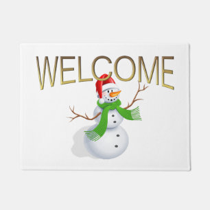 Snowman Welcome Doormat