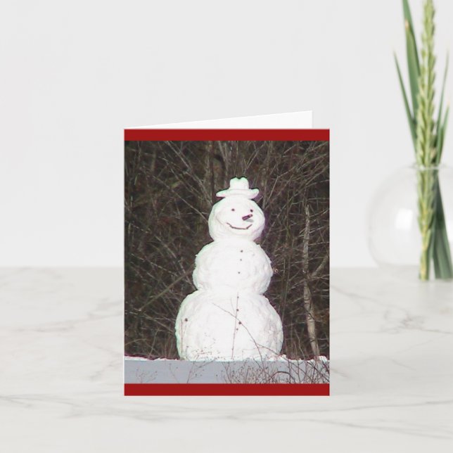 Snowman ( WestCreek) Holiday Card (Front)