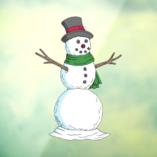 Snowman Window Cling