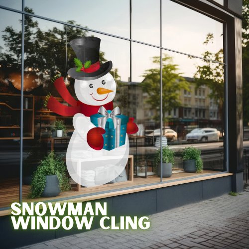 Snowman Window Cling