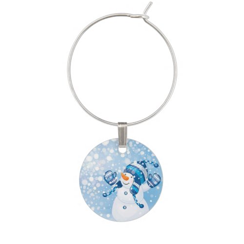 Snowman Wine Charm