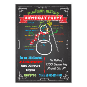 snowman invitations zazzle