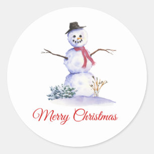 Snowman Winter Christmas Sticker