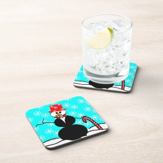 Snowman Winter Drink Coasters