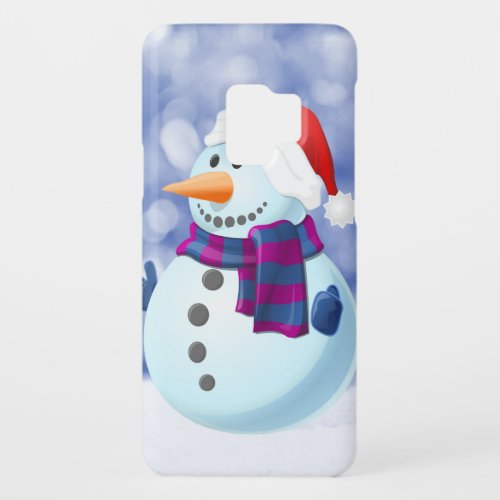 Snowman Winter Merry Christmas Snow Case_Mate Samsung Galaxy S9 Case