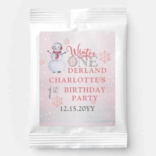 Snowman Winter ONEderland 1st Birthday Hot Chocolate Drink Mix