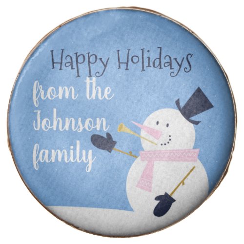 Snowman Winter Personalized Chocolate Covered Oreo
