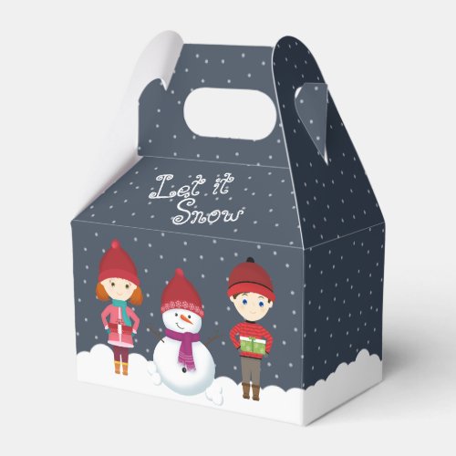 Snowman Winter Wonderland Favor Boxes