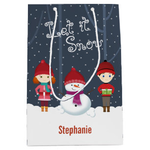 Snowman Winter Wonderland Medium Gift Bag