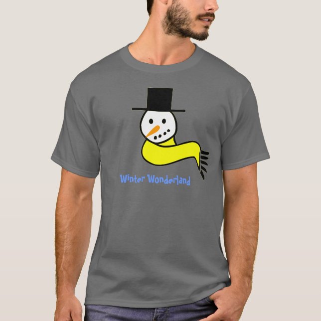 Snowman Winter Wonderland T-Shirt (Front)