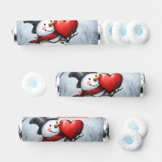 Snowman with a Big Heart  Breath Savers® Mints