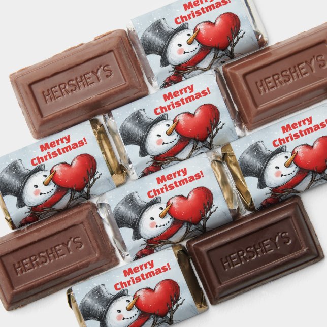 Snowman with a Big Heart Hershey's Miniatures (Assorted)