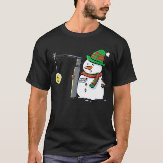 Snowman with a Miller 2 Anesthesia Christmas T-Shirt