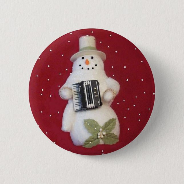 SNOWMAN WITH ACCORDION BUTTON (Front)