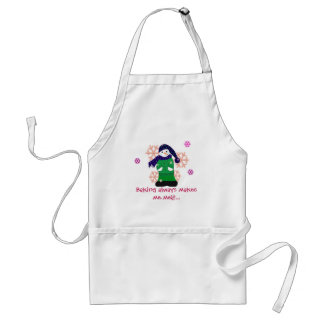 Snowman with Cute Saying Adult Apron