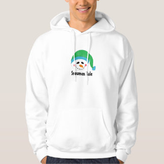 Snowman with Green Toque Hoodie