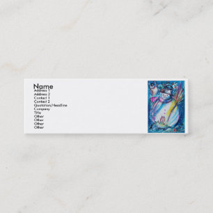 SNOWMAN WITH OWL MINI BUSINESS CARD