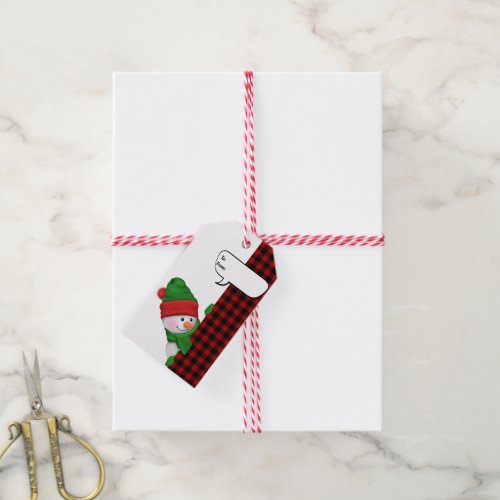 Snowman with Speech Bubble Gift Tags