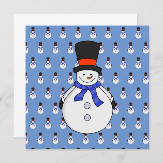 Snowman with top hat (Front/Back)