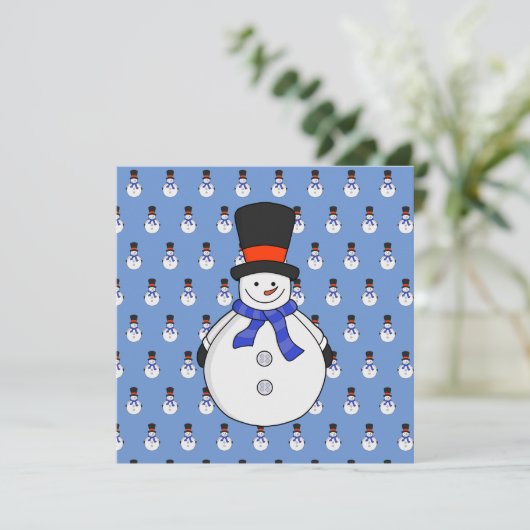 Snowman with top hat (Standing Front)
