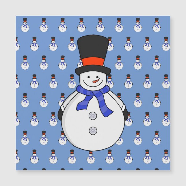 Snowman with top hat (Front)