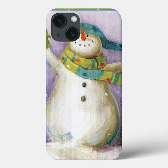 Snowman with Winter Mittens Case-Mate iPhone Case (Back)