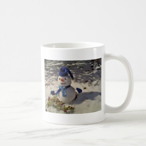 Snowman withBlue Hat and Scarf Coffee Mug