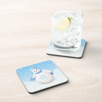 Snowman Wonderland Cork Coaster