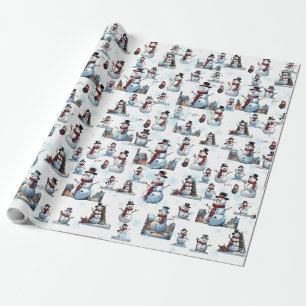 Snowman Wrapping Paper