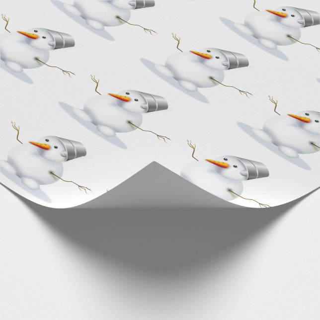 Snowman Wrapping Paper (Corner)