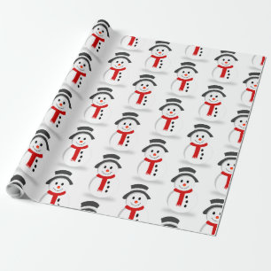 Snowman Wrapping Paper (Plain)