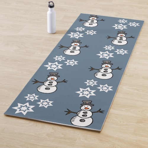Snowman Yoga Mat