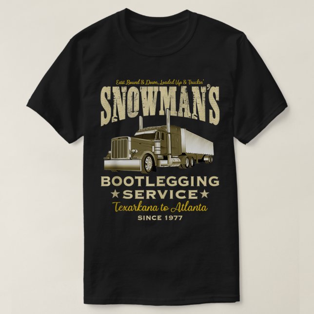Snowmans Bootlegging Service  T-Shirt (Design Front)