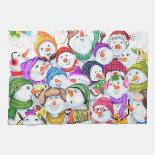 Snowmans Christmas Kitchen Towel Gift
