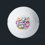 Snowmans Christmas Party Funny Golf Balls<br><div class="desc">Golf Balls with Happy Snowmans Merry Christmas Party Funny Drawing Cartoon Snowman Celebration - Choose / Add Your Unique Text / Font / Color - Make Your Special Golf Ball Gift - Resize and move or remove and add elements / image with customization tool ! - Drawing and Design by...</div>