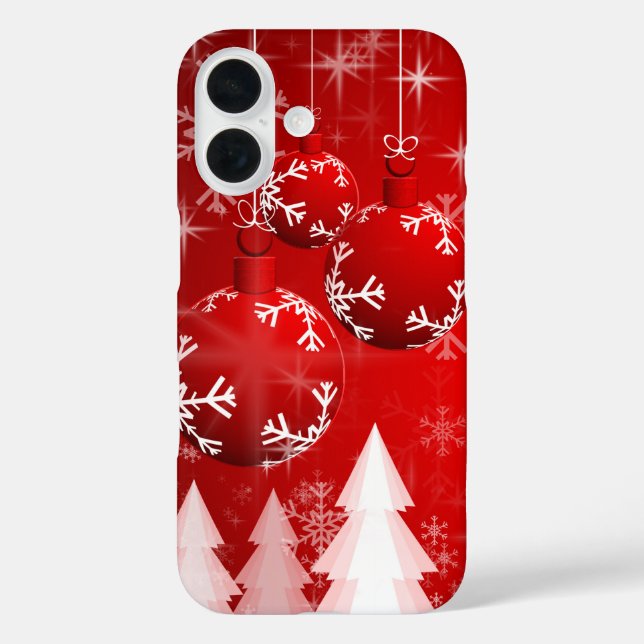 Snowmans & Snowflakes Seamless Pattern Case-Mate iPhone Case (Back)