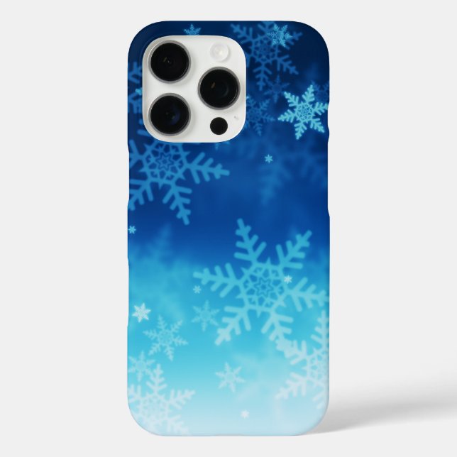 Snowmans & Snowflakes Seamless Pattern Case-Mate iPhone Case (Back)