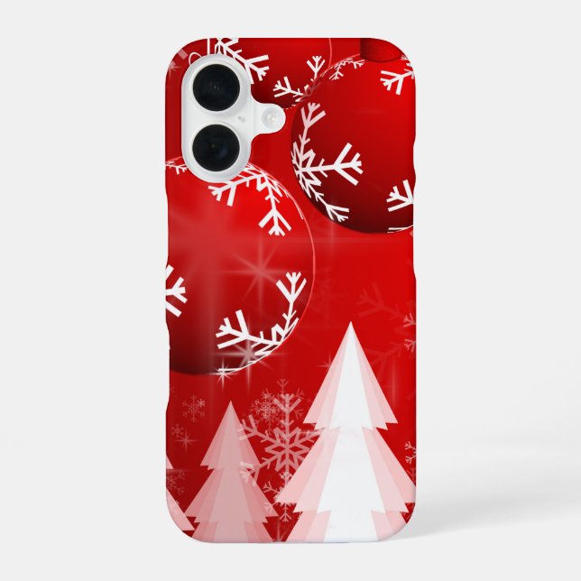 Snowmans & Snowflakes Seamless Pattern Iphone Case (Back)