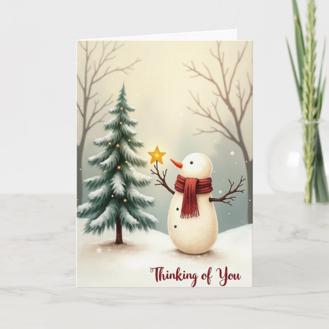 Snowmans Star Card (Front)