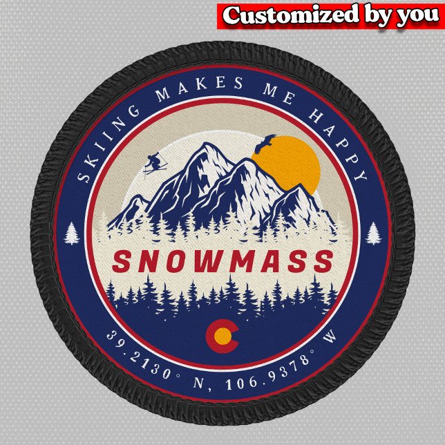 Snowmass Colorado Flag Mountain Ski Souvenir Patch (Creator Uploaded)