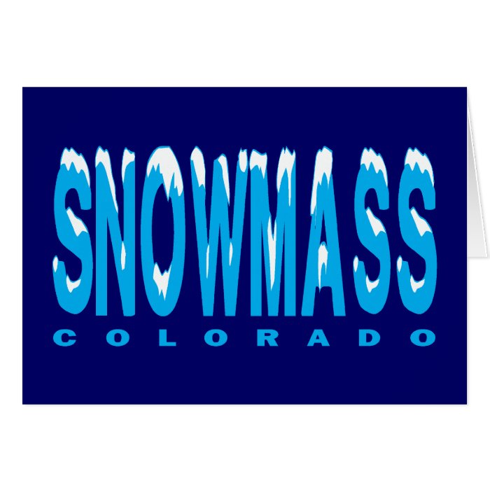 SNOWMASS, COLORADO GREETING CARDS