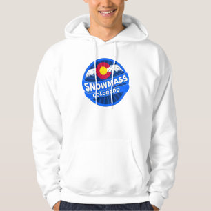 Snowmass Colorado mountain burst hoodie