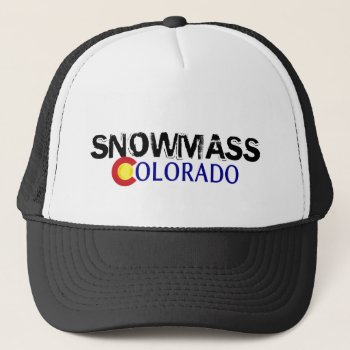 Snowmass Colorado Simple Black Hat by ArtisticAttitude at Zazzle