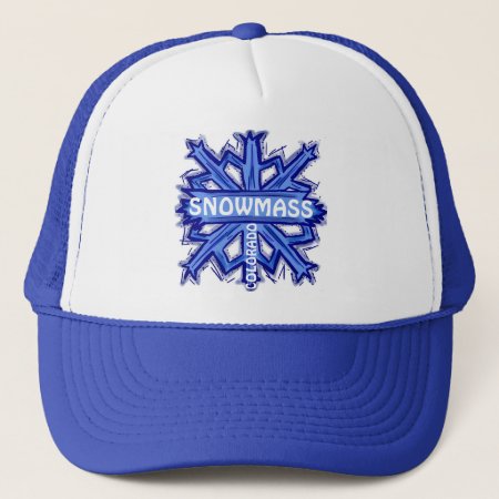 Snowmass Colorado Snowflake Art Hat