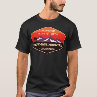 Snowmass Mountain Colorado 14ers Mountain Climbing T-Shirt