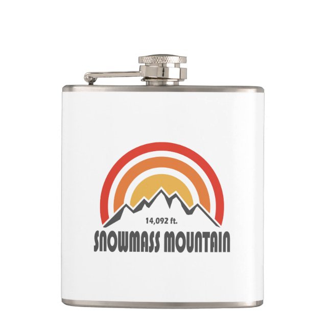 Snowmass Mountain Flask (Front)