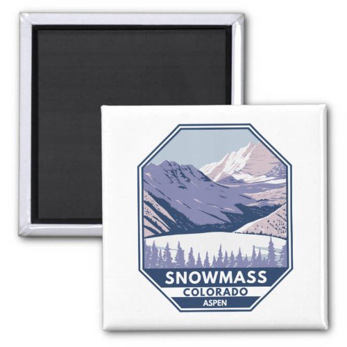 Snowmass Ski Area Winter Aspen Colorado Magnet