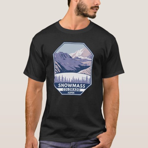 Snowmass Ski Area Winter Aspen Colorado  T_Shirt