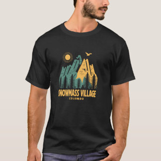 Snowmass Village Mountains Colorado Hiking Outdoor T-Shirt