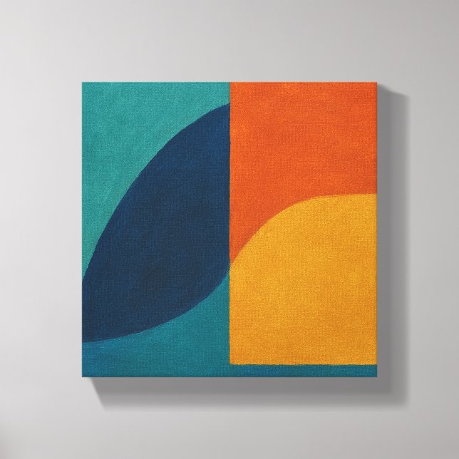 "Snowmelt Resonance" Abstract Canvas Print (Front)